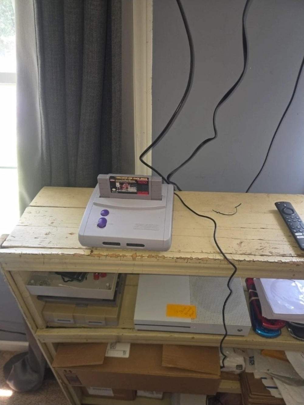 Super Nintendo Entertainment System Classic - Gray with Purple Buttons